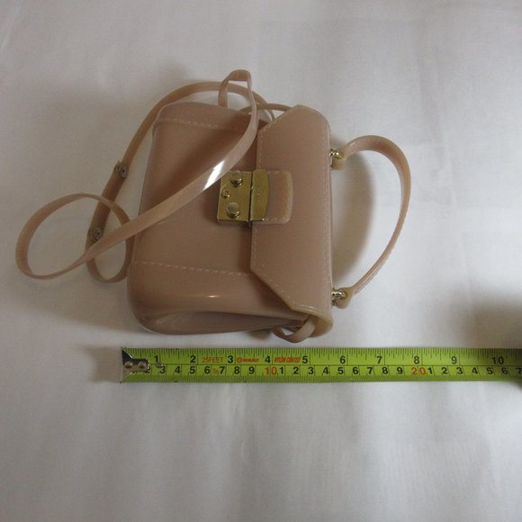 Furla Women's Nude Elegant Beige Candy Bon Bon Mini Bag Made in Italy - Picture 11 of 12